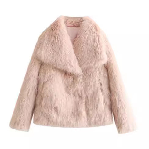 SELLEX™-Winter Plush Coat Fashion Thicken Lapel Outwear Casual Long Sleeve Tops For Women.