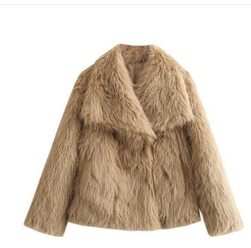 SELLEX™-Winter Plush Coat Fashion Thicken Lapel Outwear Casual Long Sleeve Tops For Women.