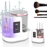 SELLEX™- Electric Makeup Brush Cleaner Rechargeable Makeup Brushes Cleaning Tool Automatic Makeup Brush Cleaning Stand Device