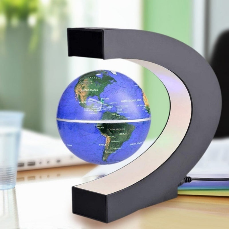 SELLEX™-Magnetic Floating Levitation Globe LED World Map Electronic Anti gravity Lamp Novelty Ball Light Home Decor Lamps Birthday Gifts.