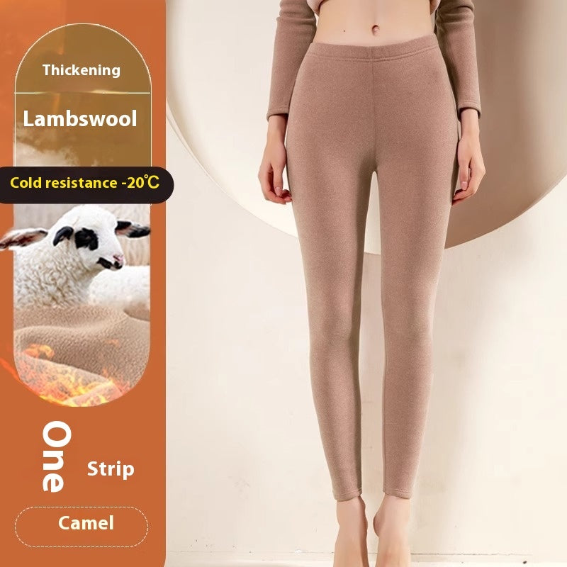 SELLEX™-Warm Cashmere Leggings Winter Solid Slim Pants Fashion Trousers For Women Clothing.