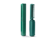 Professional Wireless Hair Straightener Curler Comb Fast Heating Negative Ion Straightening Curling Brush Hair Styling.