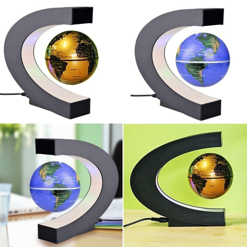 SELLEX™-Magnetic Floating Levitation Globe LED World Map Electronic Anti gravity Lamp Novelty Ball Light Home Decor Lamps Birthday Gifts.