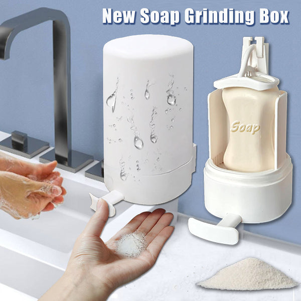 SELLEX™-Soap Grinder Dispenser Soap Box Wall Mounted Dry Organiser Box Soap Powder Grinding Box For Restaurant,Kitchen,Office, Gyms & Hotel.