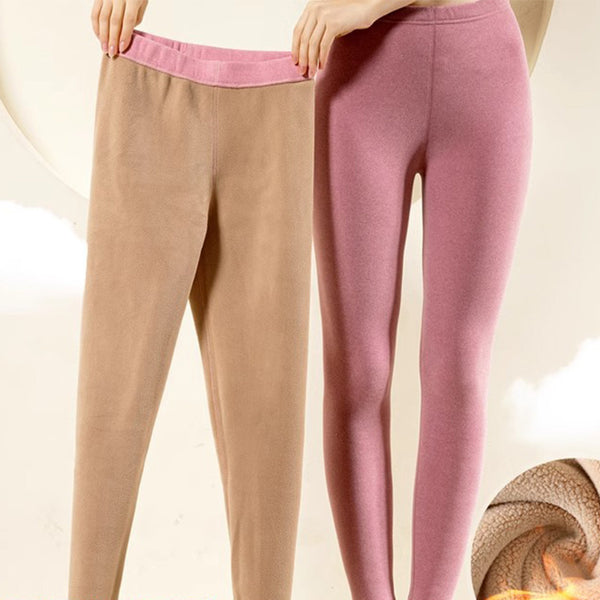 SELLEX™-Warm Cashmere Leggings Winter Solid Slim Pants Fashion Trousers For Women Clothing.