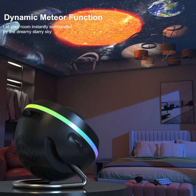 SELLEX™-Dynamic Meteor 13 In 1 Ultra Clear Galaxy Projector Lamp Rotary Space Ball Planetarium LED Projector  Lights.