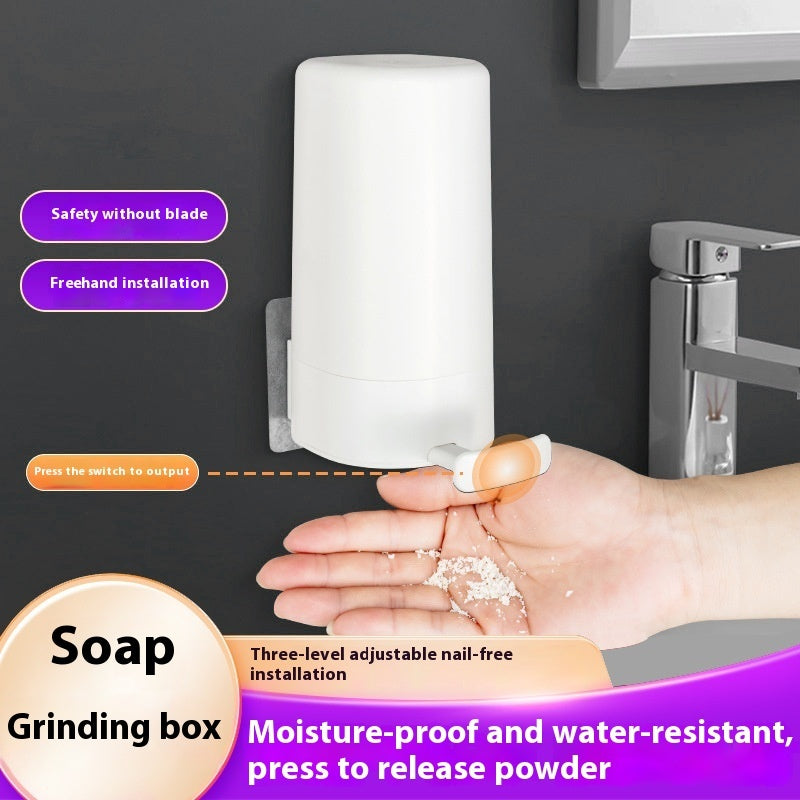 SELLEX™-Soap Grinder Dispenser Soap Box Wall Mounted Dry Organiser Box Soap Powder Grinding Box For Restaurant,Kitchen,Office, Gyms & Hotel.