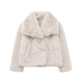 SELLEX™-Winter Plush Coat Fashion Thicken Lapel Outwear Casual Long Sleeve Tops For Women.